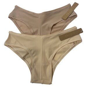 SKIMS Fits Everybody Hipster Lot of 2 Sand Mica XXS